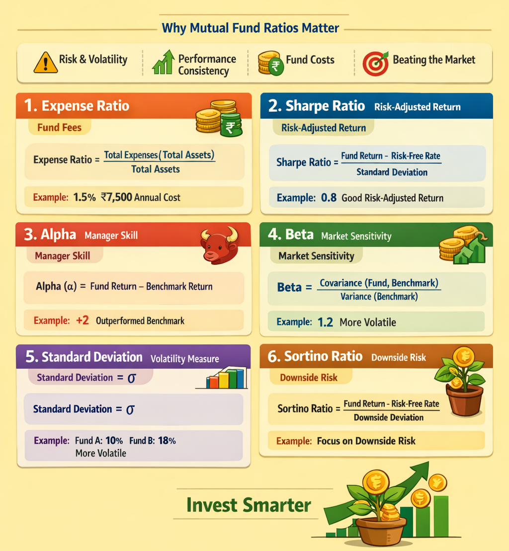 Mutual fund ratios comparison